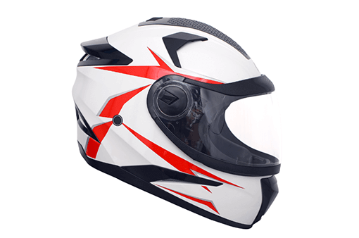  Yrb-whiteRed Yamaha YRB Graphics Full Face Helmet