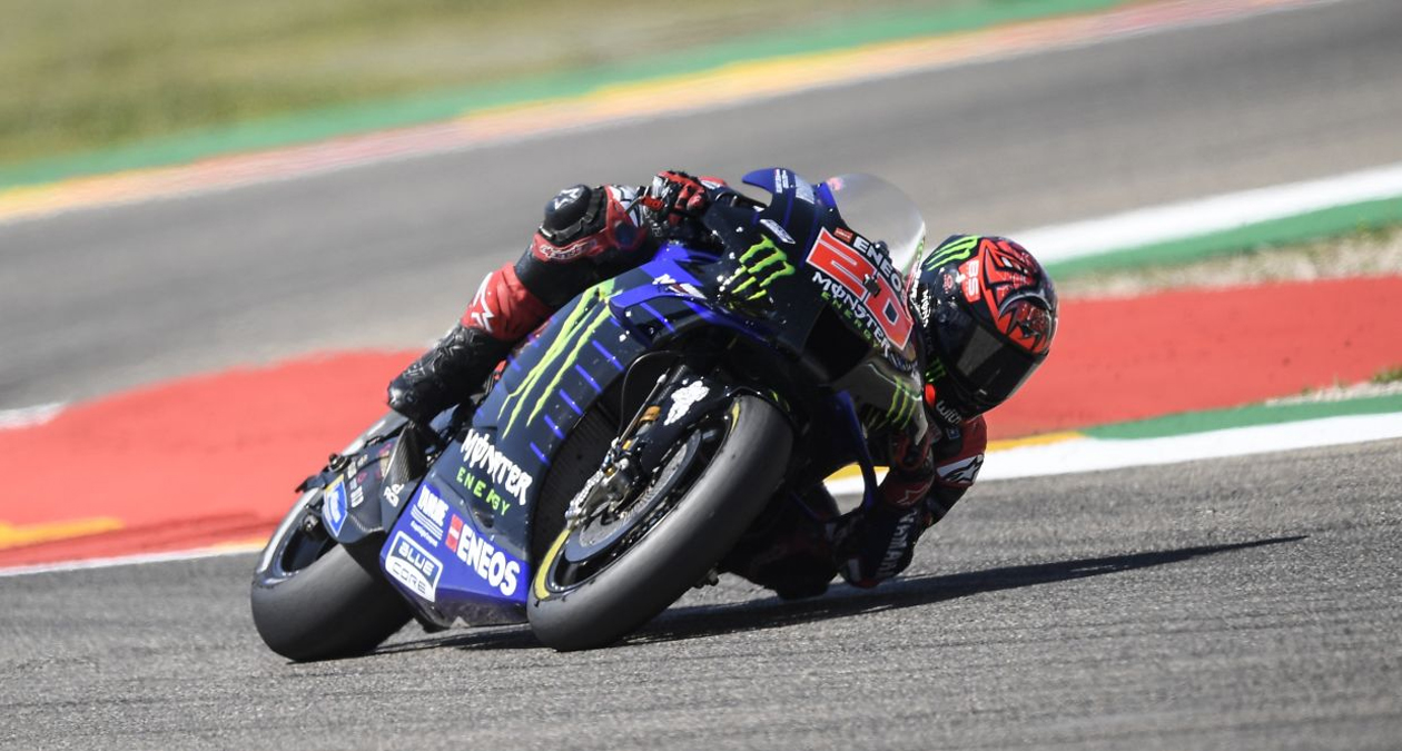 Quartararo takes eighth at tough aragon grand prix