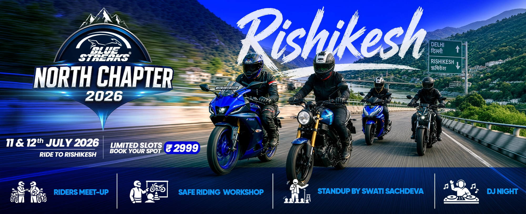 Blue Streaks Ride North Chapter