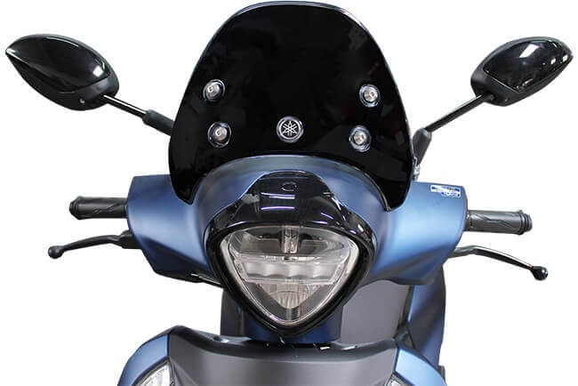 Yamaha Fascino scooter visor accessory