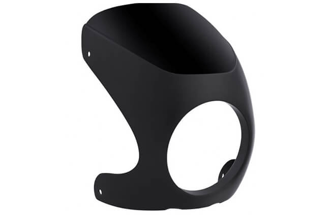 Cafe Head Light Cowl Black